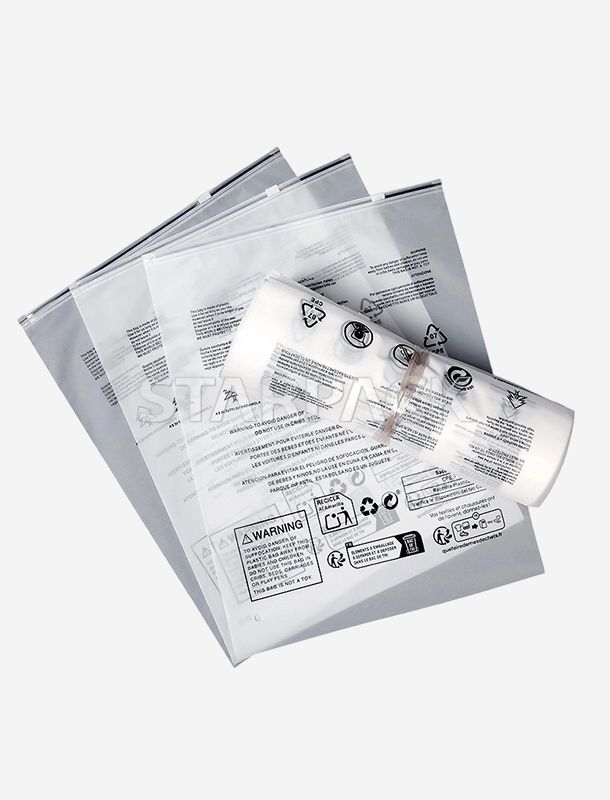 Vollst&auml;ndig biologisch abbaubare Rei&szlig;verschlusstaschen