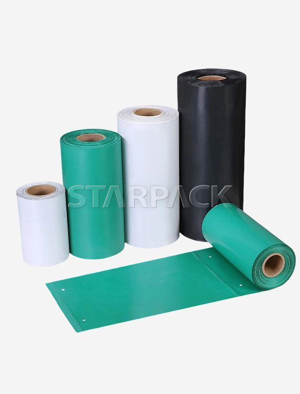 Vollst&auml;ndig biologisch abbaubare Flachbeutel auf Rolle