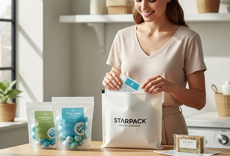 Verpackungsl&ouml;sung f&uuml;r K&ouml;rperpflege- und Haushaltspflegeprodukte