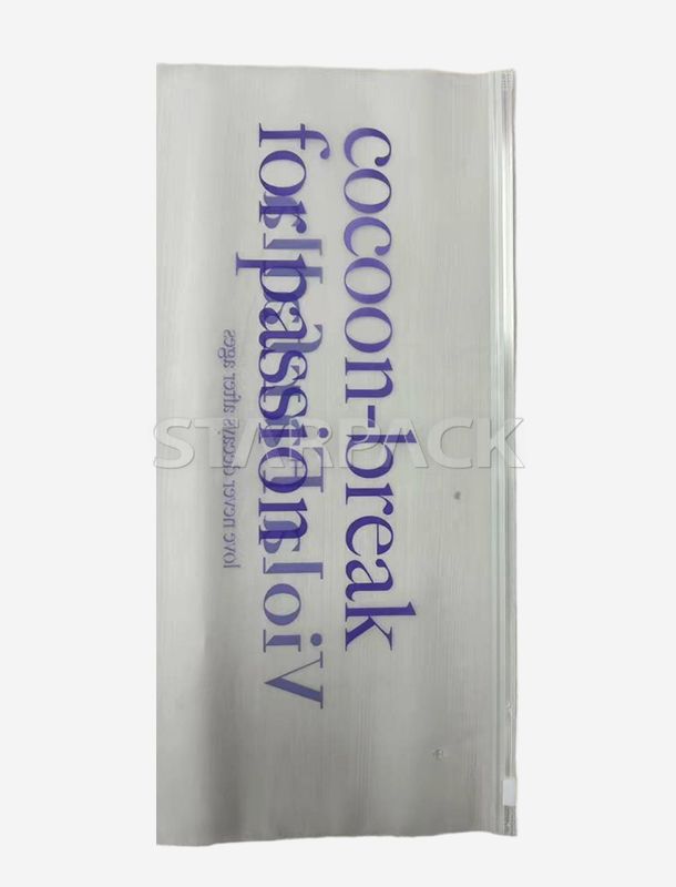 GRS-zertifizierte, durchsichtige PCR-Recyclingbeutel mit Rei&szlig;verschluss