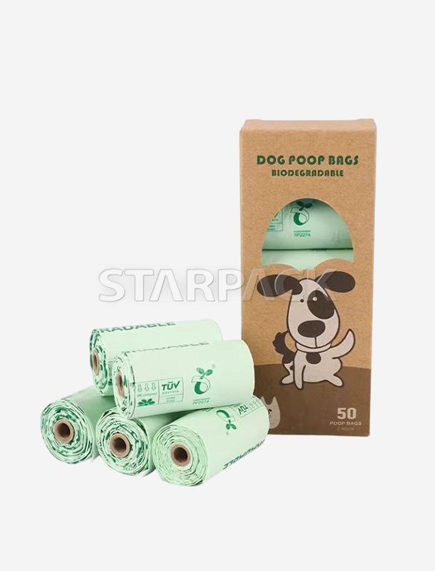 100&nbsp;% kompostierbare und biologisch abbaubare Kotbeutel f&uuml;r Haustiere
